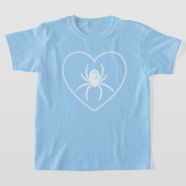 Blue Spider Heart T - Shirt (Ablage )