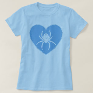 Blue Spider Heart T - Shirt