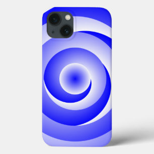 Blue Spiral Illusion von Kenneth Yoncich Case-Mate iPhone Hülle
