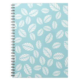 Blue Spiral Notebook mit Blätter Notizblock