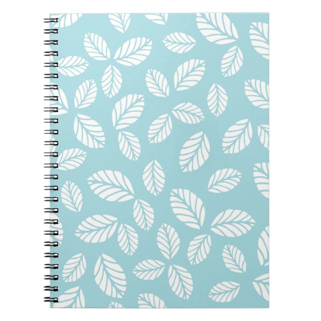 Blue Spiral Notebook mit Blätter Notizblock (Vorderseite)