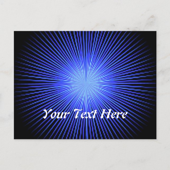 Blue Spirit Circles Postkarte (Vorderseite)