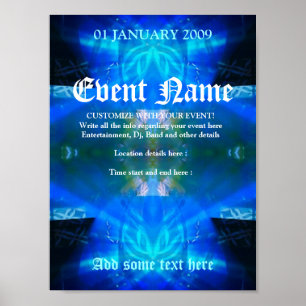Blue Spirit Event Poster Template #013