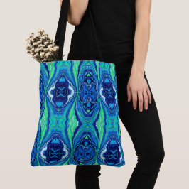 Blue Splash Große Totttasche