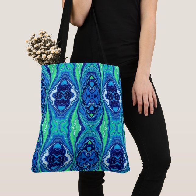 Blue Splash Große Totttasche (Von Nahem)