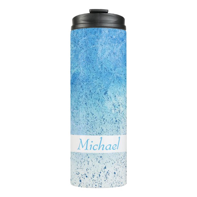 Blue Splash Thermosbecher (Vorderseite)