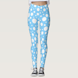 Blue Spots Leggings