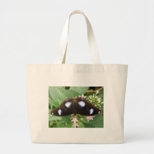 Blue Spotted Butterfly Tote Bag Jumbo Stoffbeutel