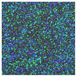 Blue Spritzer - Combed Cotton Fabric Stoff