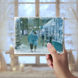 Blue Spruce Magisches Weihnachtsportrait Postcard Postkarte