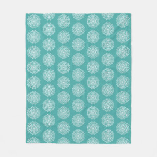 Blue Spruce Mandala Fleecedecke