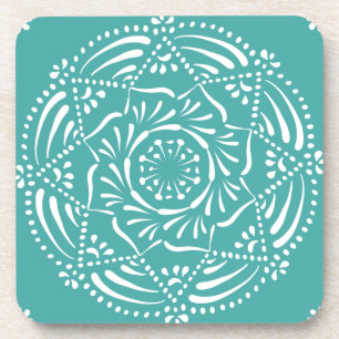 Blue Spruce Mandala Untersetzer