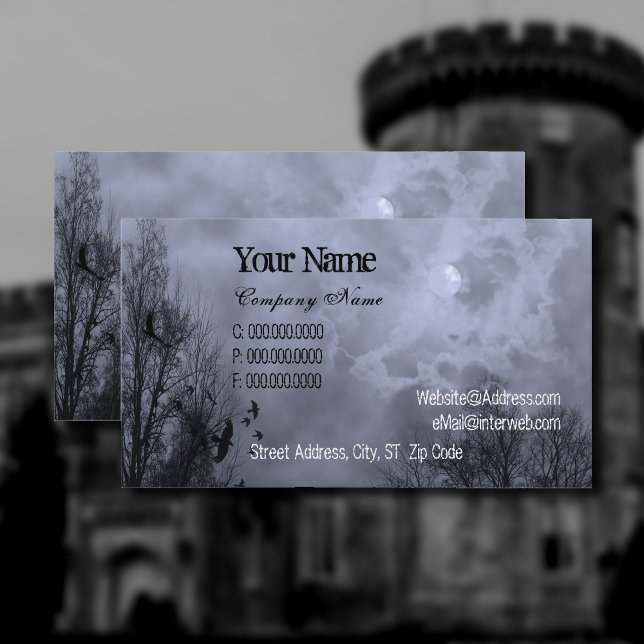 Blue Spuk Sky Custom Business Cards Visitenkarte (Von Creator hochgeladen)