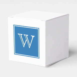 Blue Square Monogram Fevor Boxes Geschenkschachtel