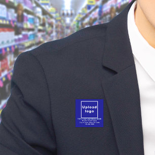 Blue Square Name-Tag der Business-Markenbezeichnun Namensschild