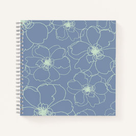 Blue Square Notebook / Journal Notizbuch