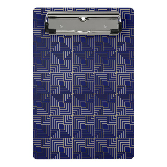 Blue Squares Notebook Mini Klemmbrett (Vorderseite)