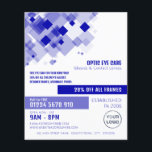 Blue Squares, Optician, Technical Practitioner Flyer<br><div class="desc">Blue Squares,  Optician,  Technical Practitioner Werbung Flyer durch den Business Card Store.</div>
