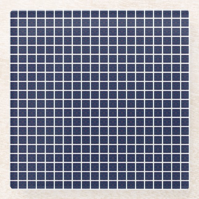 Blue Squares Untersetzer (Vorderseite)