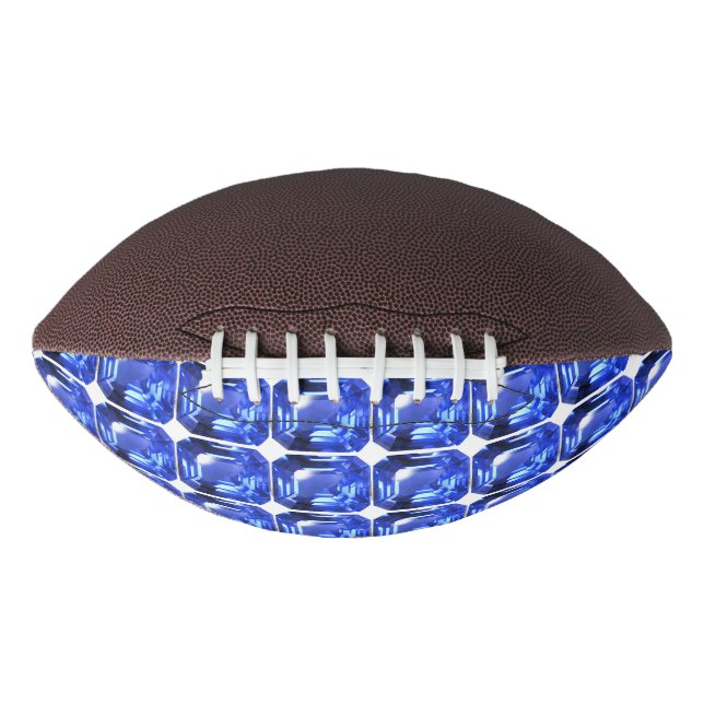 Blue Squarish Pattern Football (Vorderseite)