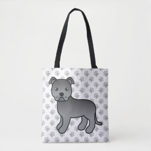 Blue Staffordshire Bull Terrier Niedlich Cartoon D