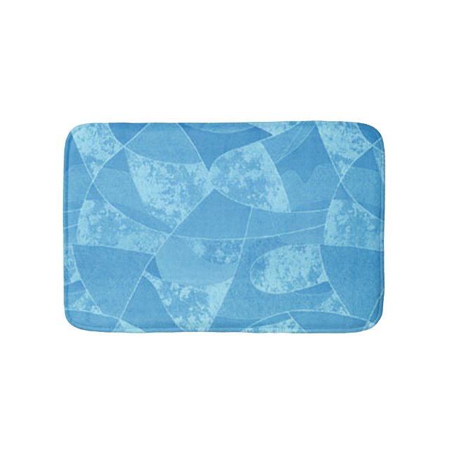 Blue Stain Glass Bath Mat Badematte (Vorderseite)