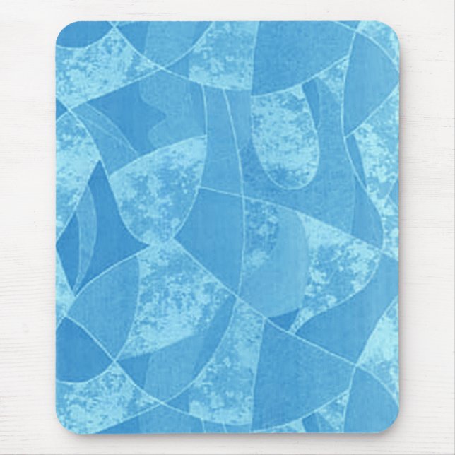 Blue Stain Glass Mouse Pad Mousepad (Vorne)