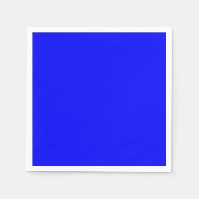 Blue Standard Cocktail Paper Napkin Serviette (Vorderseite)