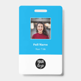 Blue Standard Corporate Employee Tags Ausweis