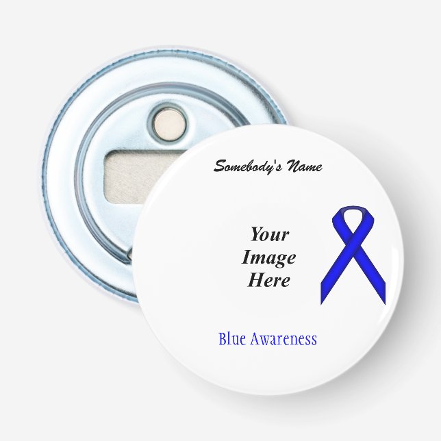Blue Standard Ribbon Template von Kenneth Yoncich Flaschenöffner (Vorderseite)