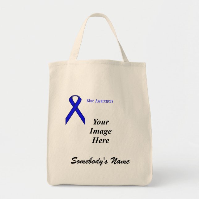 Blue Standard Ribbon Template von Kenneth Yoncich Tragetasche (Vorne)