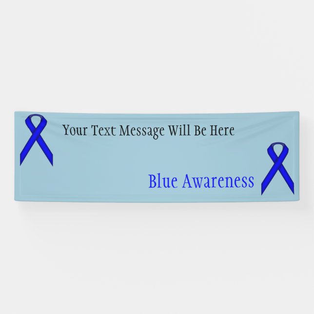 Blue Standard Ribbon von Kenneth Yoncich Banner (Horizontal)