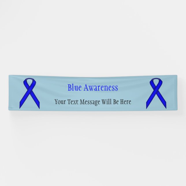 Blue Standard Ribbon von Kenneth Yoncich Banner (Horizontal)