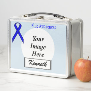 Blue Standard Ribbon von Kenneth Yoncich Metall Brotdose