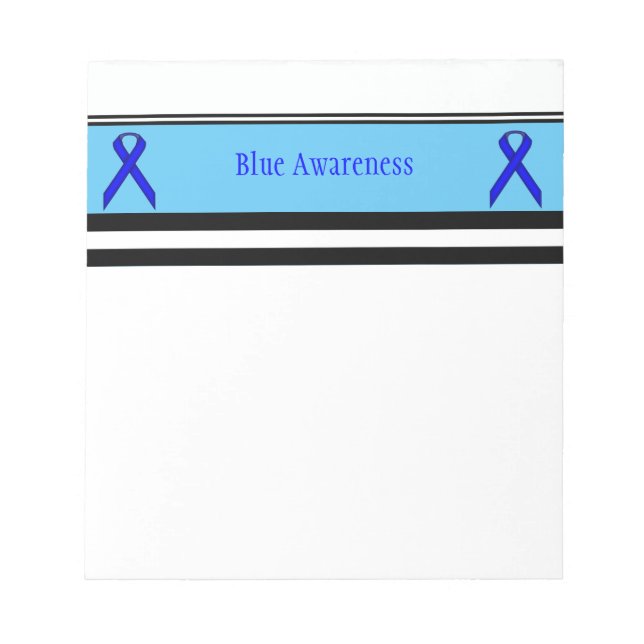 Blue Standard Ribbon von Kenneth Yoncich Notizblock (Vorderseite)