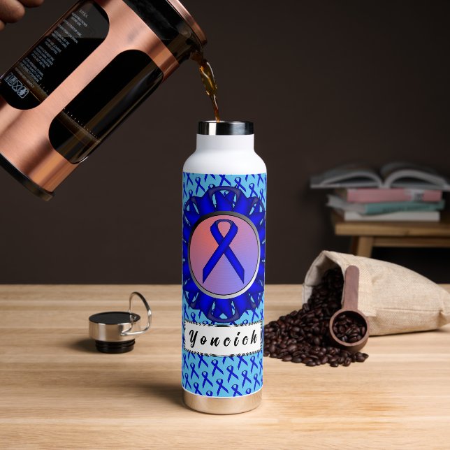 Blue Standard Ribbon von Kenneth Yoncich Trinkflasche (Kaffee)