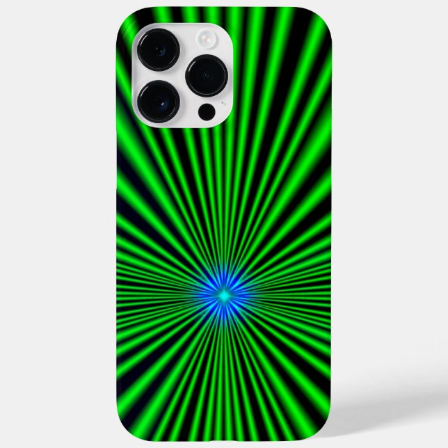Blue Star auf grünem Licht Case-Mate iPhone Hülle (Rückseite)