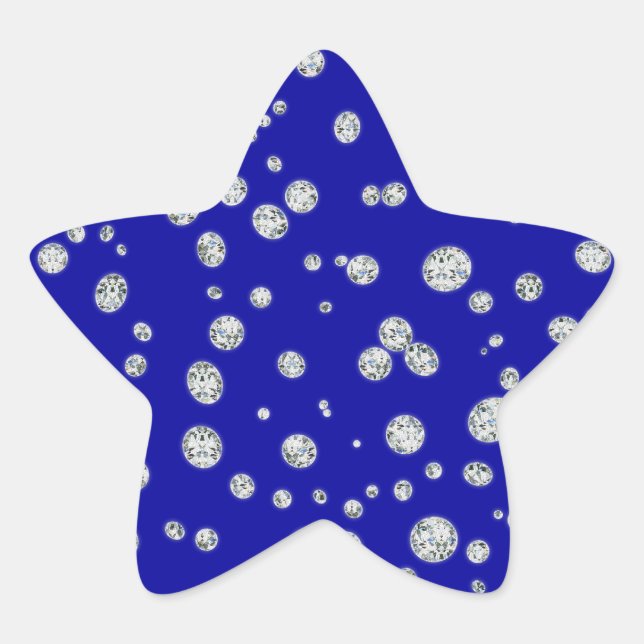 Blue-Star-Aufkleber Stern-Aufkleber (Vorderseite)