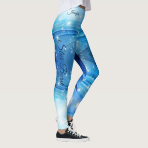 Blue Star Burst Laufende Leggings-Trainingsgeräte Leggings