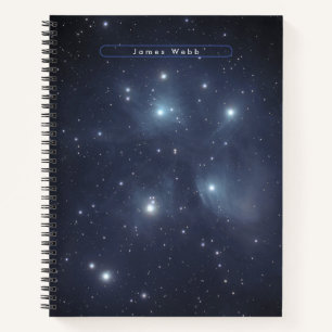 Blue-Star-Cluster Notizbuch