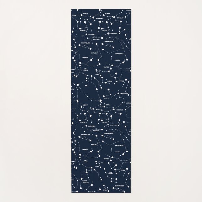 Blue Star Constellation Yoga Mat Yogamatte (Vorderseite)