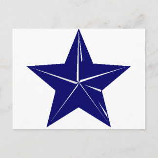 Blue Star Design für jeden Zweck!! Postkarte