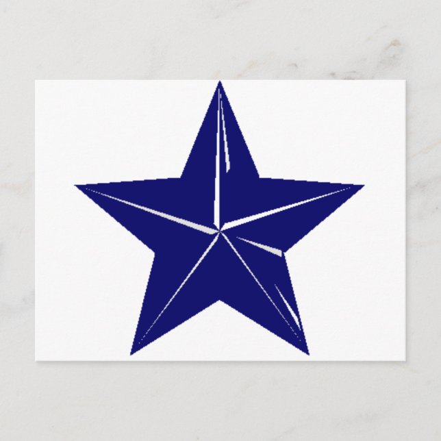 Blue Star Design für jeden Zweck!! Postkarte (Vorderseite)