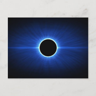 Blue Star Eclipse Postkarte