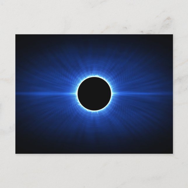 Blue Star Eclipse Postkarte (Vorderseite)