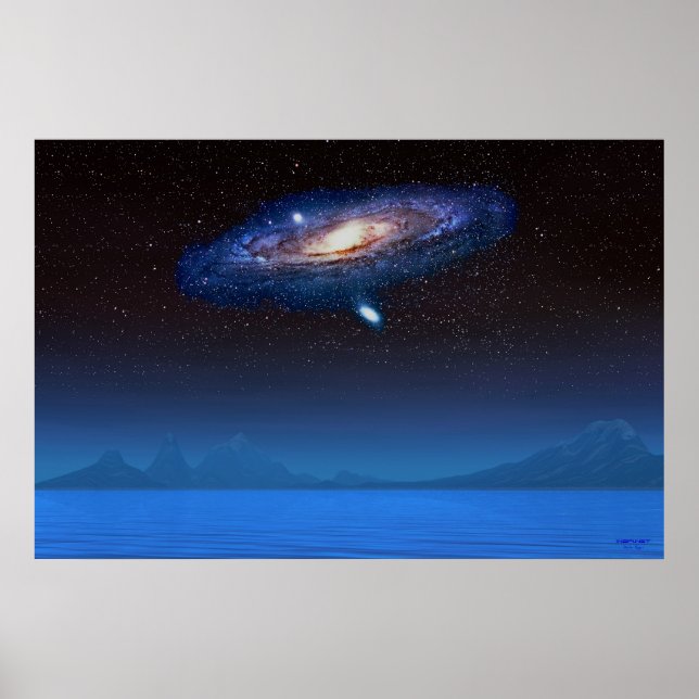 Blue Star Galaxy Poster (Vorne)