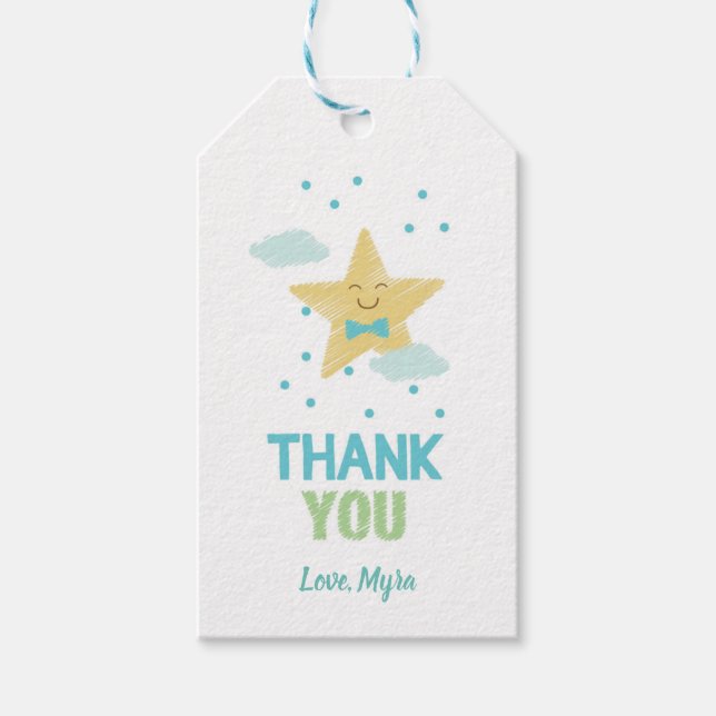 Blue Star-Geschenkmarke Geschenkanhänger (Vorderseite)