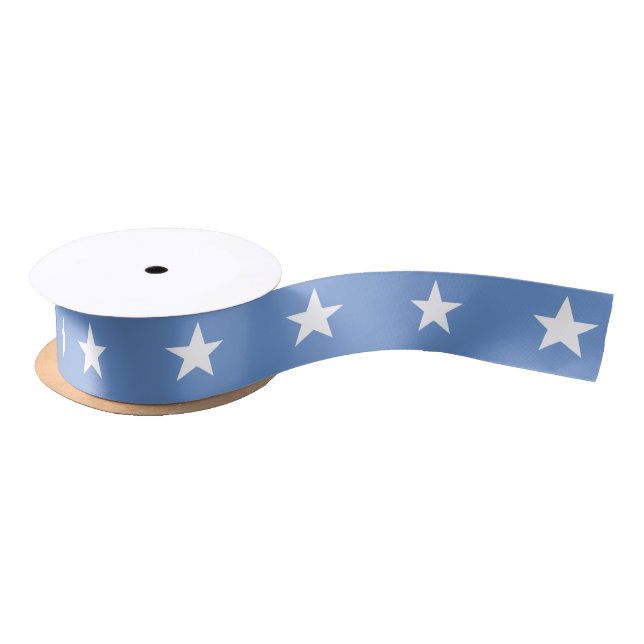 Blue Star-Geschenkwrapping Satinband (Spule)