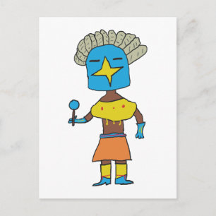 Blue Star Kachina Postkarte