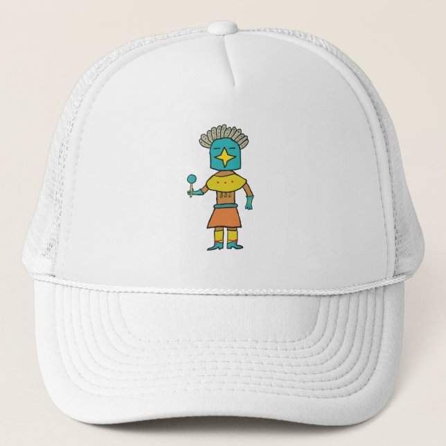 Blue Star Kachina Truckerkappe (Vorderseite)